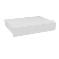 TIROIR METAL V3 L37 P27+PLUMIER SOUS PLAN TRAVAIL P70/P80 BLANC RAL9010 SO