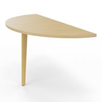 ROBIN DEMI-LUNE L142 P60 PIED PLATINEX1 HETRE/METAL R1 SG MS