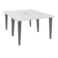 2 BUREAUX RECT L120XP160 PERCES POUR TRAPPE MG SUR PIET FX DONT 2 ELECTRS SU + GOULOTTE M
