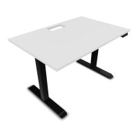 LUTZ 2 BUREAU L120 P80CM EP25 DECOUP.1TRAPPE 24X12 MOTORISE+GOULOTTE EUR MG SG