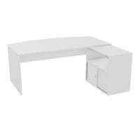 BUREAU AVEC MEUBLE RETOUR PORTEUR PL ARQUE P97X180 - RETOUR À DROITE  MG