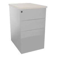 CAISSON HB METAL 3T P.60 L.43,2 H.73,5 CM DONT 1 DS TOP MELAMINE