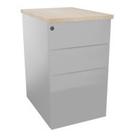 CAISSON HB METAL 3T P.60 L.43,2 H.73,5 CM DONT 1 DS TOP MELAMINE SB RZ