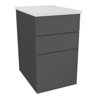 CAISSON HB METAL 3T P.60 L.43,2 H.73,5 CM DONT 1 DS TOP MELAMINE SC MG