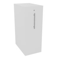 GUSTAVE CAISSON INDIVIDUEL H113,5 L43,2 P70 CM CORPS & TOP MELAMINE MG PORTE MELAMINE MG