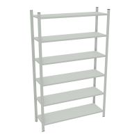 RAYONNAGE H200XL120CM - 6 TAB- GALVANISE - ELEMENT DEPART