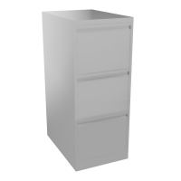 CLASSEUR A TIROIRS A4 3T H101,6 L41,3 P62,2CM GRIS ALU SB