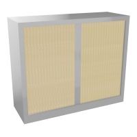 ARMOIRE À RIDEAUX H. 100 X L. 120 X P. 43 CM - EQUIPEE DE 2 TABLETTES + 1