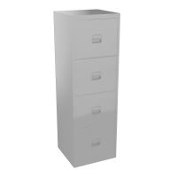 CLASSEUR 4T DS H128,2 L41,3 P40CM GRIS ALU SB