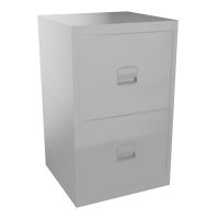 CLASSEUR 2T DS H67,2 L41,3 P40CM GRIS ALU SB