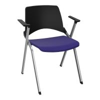 EMI CHAISE 4P FX DOS POLYP /ASS FIXE TISSU AVEC ACCOUDOIRS SANS ACCROCHE A3 SQ PU