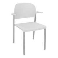ROMY CHAISE 4P FIXES ASSISE/DOSSIER POLYPRO AVEC ACCOUDOIRS  PT SB PT