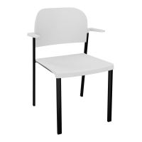 ROMY CHAISE 4P FIXES ASSISE/DOSSIER POLYPRO AVEC ACCOUDOIRS  PT SG PT