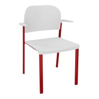 ROMY CHAISE 4P FIXES ASSISE/DOSSIER POLYPRO AVEC ACCOUDOIRS  PT ZY PT