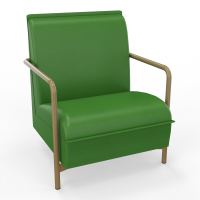 ASSISE LOUNGE 1 PLACE AVEC DOSSIER 4 PIEDS FIXES A1 Z3