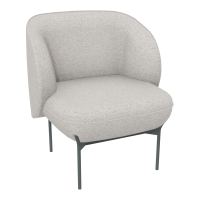 ASSISE MARGOT 1 PLACE L. 69,2X H. 78,4 X P. 66 CM - ASSISE TISSU CHILI BEIGE CHINÉ - DOSS