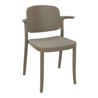 LINE LOT 4 CHAISES POLYPRO 4PIEDS AVEC ACCOUDOIRS PI