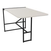 TABLE ALMA H105CM ÉP25 MM L98XP180+GOULOTTE+CAPOT PIVOTANT+GAINE ZIPPÉE LONG 150 CM N5 ZP