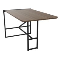 TABLE ALMA H105CM ÉP25 MM L98XP180+GOULOTTE+CAPOT PIVOTANT+GAINE ZIPPÉE LONG 150 CM N6 ZP