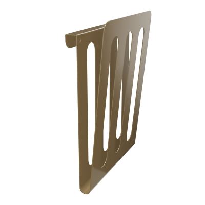 SUPPORT COURRIER L24,2XH32,4XP7,2 POUR PORTES MELAMINE Z3
