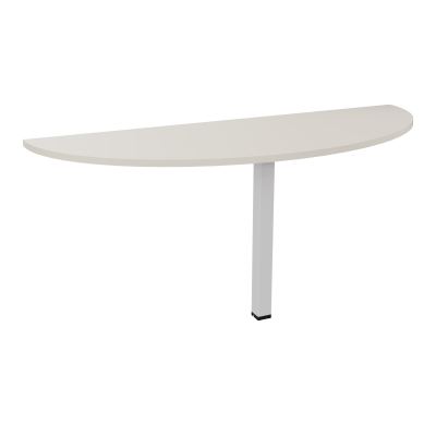 TABLE DEMI-RONDE CONECT L165XP60CM-PLAT EP25MM -PIED CARRE FX N5 SD