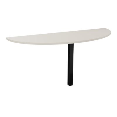 TABLE DEMI-RONDE CONECT L165XP60CM-PLAT EP25MM -PIED CARRE FX N5 SG