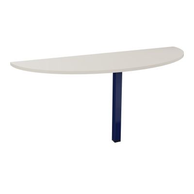 TABLE DEMI-RONDE CONECT L165XP60CM-PLAT EP25MM -PIED CARRE FX N5 X4