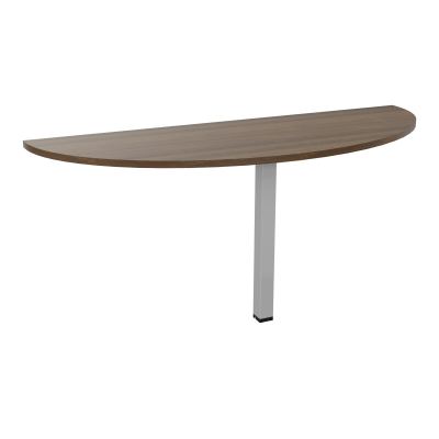 TABLE DEMI-RONDE CONECT L165XP60CM-PLAT EP25MM -PIED CARRE FX N6 SA