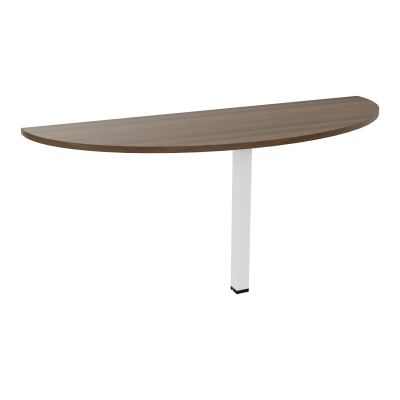 TABLE DEMI-RONDE CONECT L165XP60CM-PLAT EP25MM -PIED CARRE FX N6 SO