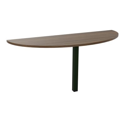 TABLE DEMI-RONDE CONECT L165XP60CM-PLAT EP25MM -PIED CARRE FX N6 ST