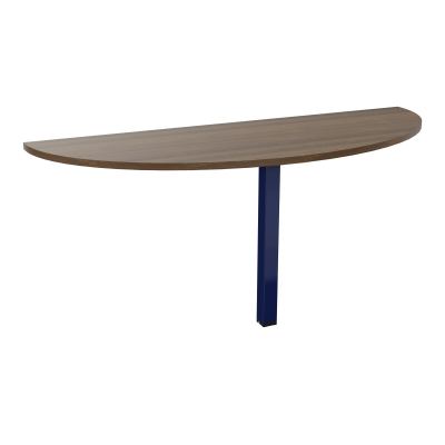 TABLE DEMI-RONDE CONECT L165XP60CM-PLAT EP25MM -PIED CARRE FX N6 X4