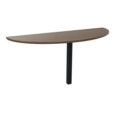 TABLE DEMI-RONDE CONECT L165XP60CM-PLAT EP25MM -PIED CARRE FX N6 ZP
