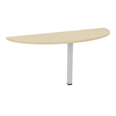 TABLE DEMI-RONDE CONECT L165XP60CM-PLAT EP25MM -PIED CARRE FX N8 SD