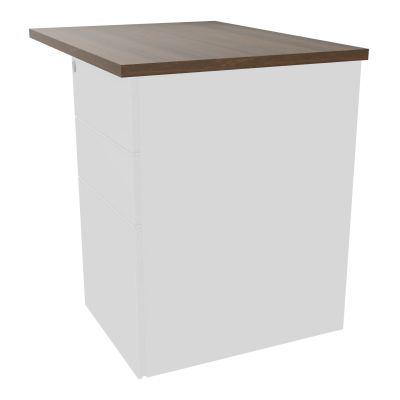 RETOUR RECT CONECT L80XP60CM-PLAT EP25MM -SUR CAISSON HB 3 TIROIRS N6 SO