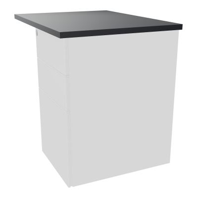RETOUR RECT CONECT L80XP60CM-PLAT EP25MM -SUR CAISSON HB 3 TIROIRS   R9 SO