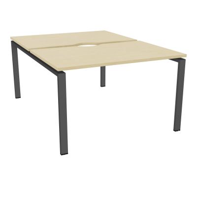 BUR BENCH CONECT L120XP165CM-2 PLATECHANCRURE 25MM -PIÉTEMENT ARCHE RECT. FIXE N8 SC