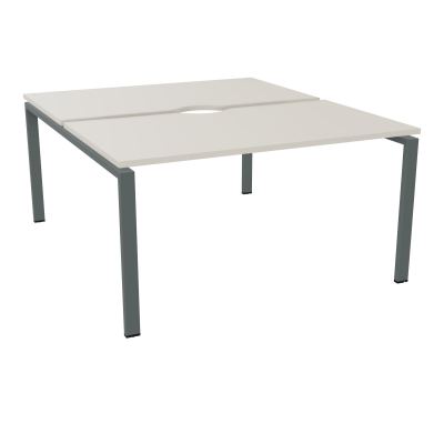 BUR BENCH CONECT L140XP165CM-2 PLATECHANCRURE 25MM -PIÉTEMENT ARCHE RECT. FIXE N5 SU