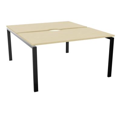 BUR BENCH CONECT L140XP165CM-2 PLATECHANCRURE 25MM -PIÉTEMENT ARCHE RECT. FIXE N8 SG