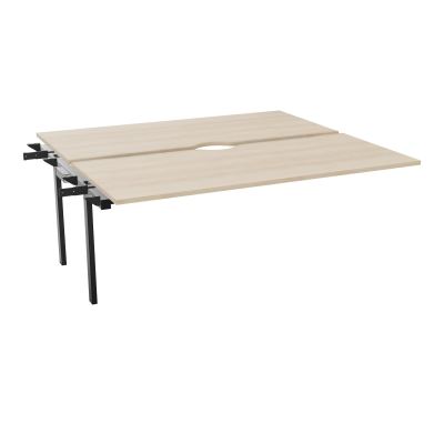 CONECT BUR BENCH L180XP165CMSUIVANT-2 PLAT ECHANCRURE 25MM RZ-PIET FX INTERM SG