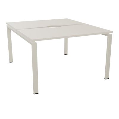 BUR BENCH CONECT L120XP142CM-2 PL+ECHANCRURE 25MM -PIET ARCHE RECT FX N5 ZC