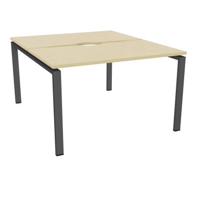 BUR BENCH CONECT L120XP142CM-2 PL+ECHANCRURE 25MM -PIET ARCHE RECT FX N8 SC