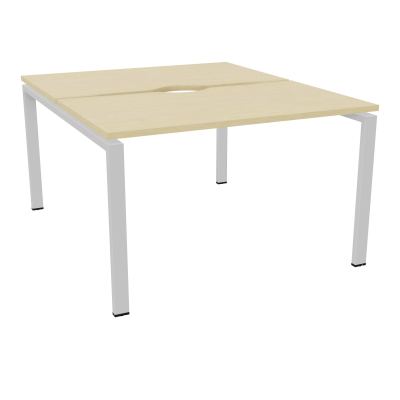 BUR BENCH CONECT L120XP142CM-2 PL+ECHANCRURE 25MM -PIET ARCHE RECT FX N8 SD