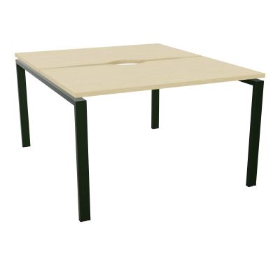 BUR BENCH CONECT L120XP142CM-2 PL+ECHANCRURE 25MM -PIET ARCHE RECT FX N8 ST
