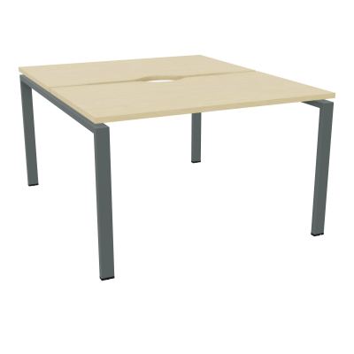 BUR BENCH CONECT L120XP142CM-2 PL+ECHANCRURE 25MM -PIET ARCHE RECT FX N8 SU