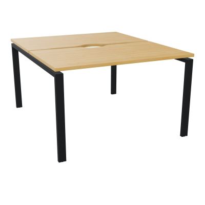 BUR BENCH CONECT L120XP142CM-2 PL+ECHANCRURE 25MM -PIET ARCHE RECT FX    R5 ZP