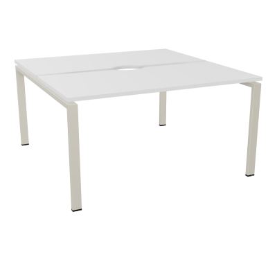 BUR BENCH CONECT L140XP142CM-2 PL+ECHANCRURE 25MM -PIET ARCHE RECT FX MG ZC