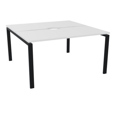 CONECT BUR BENCH L140XP142CM-2 PL+ECHANCRURE 25MM MG-PIET ARCHE RECT FX ZP