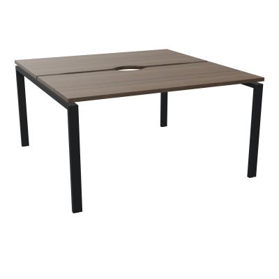 BUR BENCH CONECT L140XP142CM-2 PL+ECHANCRURE 25MM -PIET ARCHE RECT FX N6 ZP