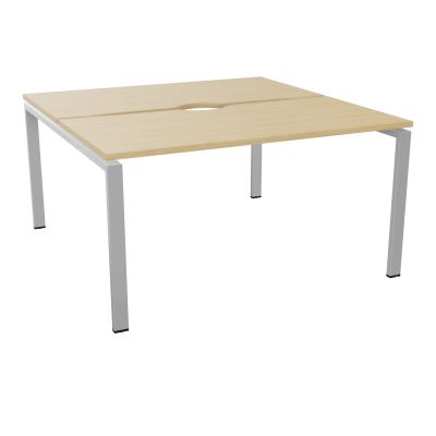 BUR BENCH CONECT L140XP142CM-2 PL+ECHANCRURE 25MM -PIET ARCHE RECT FX    R1 SA