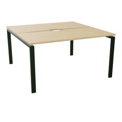BUR BENCH CONECT L140XP142CM-2 PL+ECHANCRURE 25MM -PIET ARCHE RECT FX    R1 ST